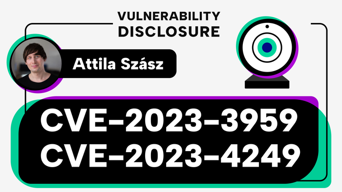 CVE-2023-3959, CVE-2023-4249 - Multiple critical vulnerabilities in Zavio IP cameras