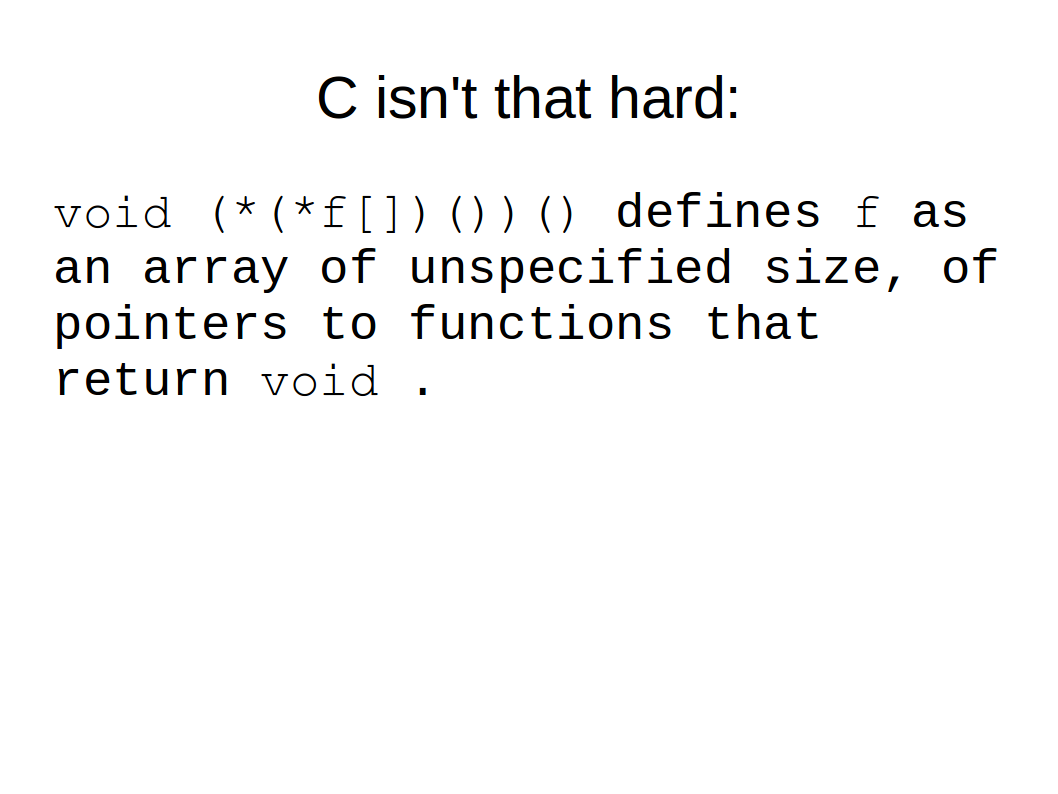 C is not that hard