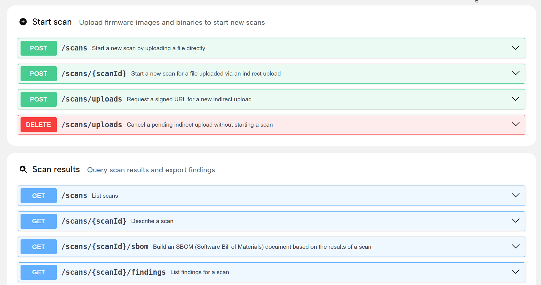 For the full list of endpoints, visit the Playground